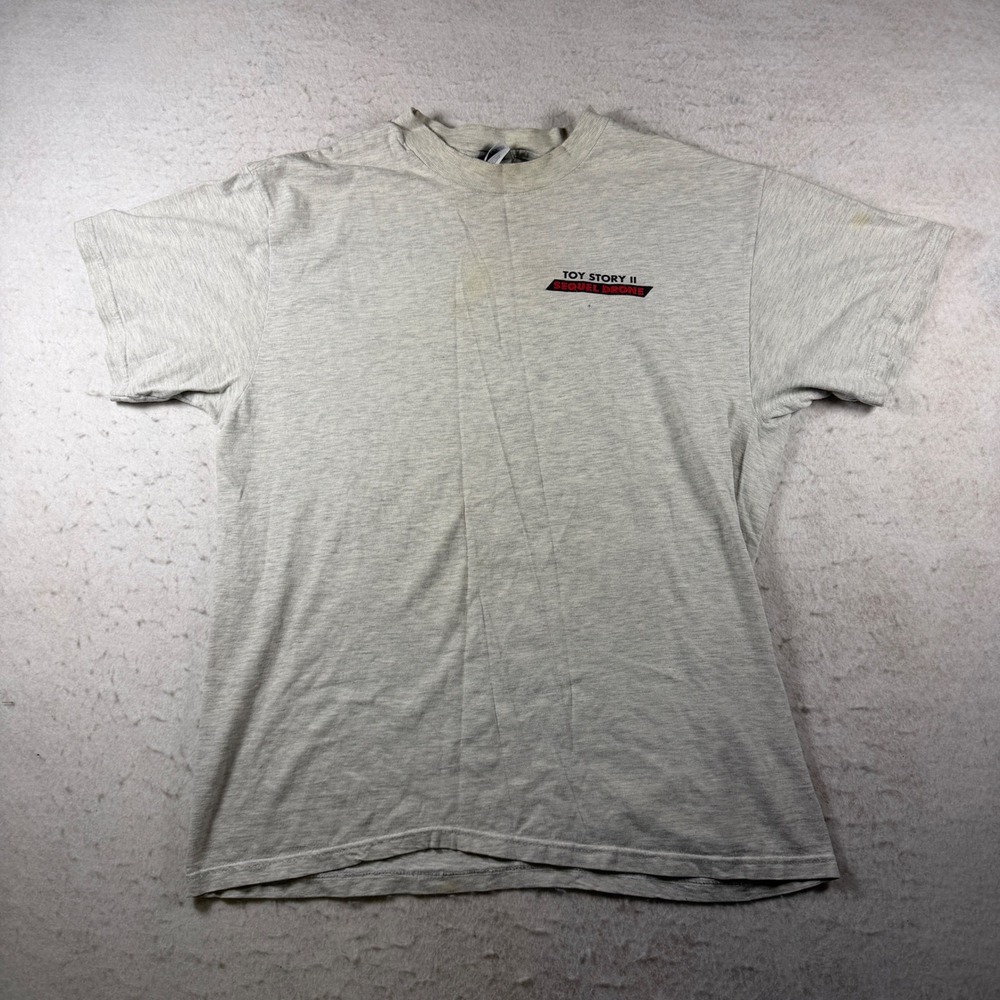 Vintage Toy Story 2 Crew T-Shirt Team Zurg Sequel Drone Mens Large L VERY RARE